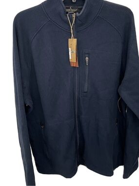 Tailor Vintage Navy Full-Zip Men's Jacket
